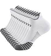 PAPLUS Ankle Compression Sock for Men and Women 2/4/6 Pairs, Low Cut Compression Running Sock wit...