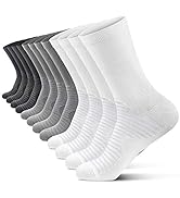 PAPLUS Compression Athletic Crew Socks (6 Pairs) for Men & Women