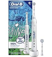 Oral-B Kids Electric Toothbrush with Coaching Pressure Sensor and Timer, Rechargeable Toothbrush ...
