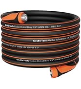 Giraffe Tools Garden Hose 100ft x 5/8", Water Hose Heavy Duty, Flexible, Lightweight Hybrid Hose ...