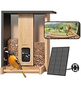 NETVUE by Birdfy AI Smart Bird Feeder with Camera Solar Powered, Permanent AI Identify 6000+ Bird...