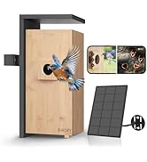 Netvue by Birdfy Nest Smart Bird House with Camera, 1080P Dual-Cam Bird Nest Solar Powered, Watch...