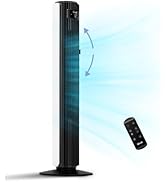 LEVOIT Classic 42inch Tower Fan for Home, 1252 CFM Powerful Home Fans that Blow Cold Air, 25dB Mu...