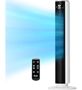 LEVOIT Tower Fan for Bedroom, 25ft/s Standing Fan that Blows Cold Air for Home, Quiet 28dB for Sl...