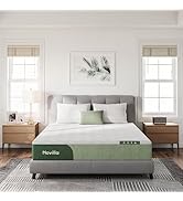 Novilla Queen Mattress 12 Inch Queen Size Memory Foam Mattresses with Cooling Gel Foam for Pressu...
