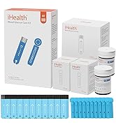 iHealth Blood Glucose Test Strips 100 Count, Lancets for Diabetes Management 100 Count, Compatibl...