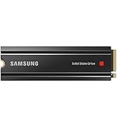 SAMSUNG 980 PRO SSD with Heatsink 1TB PCIe Gen 4 NVMe M.2 Internal Solid State Drive , Heat Contr...