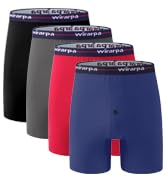 wirarpa Men's Underwear Micro Modal Trunks Soft Microfiber Boxer Briefs 4 Pack