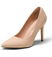 DREAM PAIRS Women's Closed Toe High Heels Dress Pointed Toe Wedding Pump Shoes