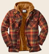 Men&amp;amp;amp;amp;amp;#39;s Maplewood Hooded Flannel Shirt Jacket