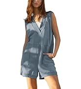 Faleave Women's Summer Casual Romper V Neck Tops Overall Shorts One Piece Athletic Workout Jumpsu...