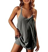 Faleave Women's Summer Sleeveless Mini Dress Athletic Dress Spaghetti Strap Short Tennis Dress wi...
