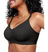 OEAK Womens Wireless Seamless Bras Full Coverage Supportive Lounge Bra Push Up Plus Size Everyday...