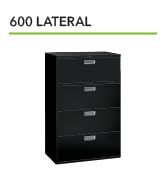 HON 600 Series Lateral Filing Cabinet 4-Drawer