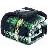 Cozy Bliss Ultra Soft Reversible Double Sherpa Sided Blanket, Buffalo Plaid Throw Blanket Fluffy ...