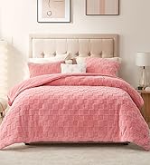 pink sherpa comforter set