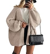 PRETTYGARDEN Womens Oversized Cardigan Sweaters 2024 Fall Long Lantern Sleeve Knit Open Front Lig...