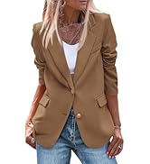 PRETTYGARDEN Women's 2024 Fall Business Casual Blazers Long Sleeve Notch Lapel Trendy Work Office...