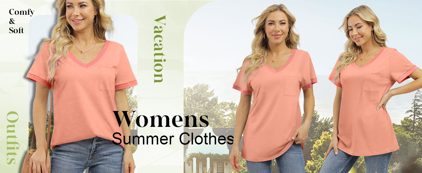 Womens Tops Short Sleeve