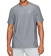 Men's Dry Fit Short Sleeve T-Shirt Crewneck Lightweight Tee Shirts for Men Workout Athletic Casual