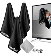 MagicFiber Extra Large Microfiber Cleaning Cloth - Premium Cloth for TV, Screens, Windows, Mirror...