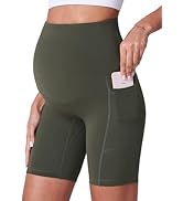 POSHDIVAH Women's Maternity Shorts Over The Belly Biker Yoga Active Pregnancy Workout Short Pants...