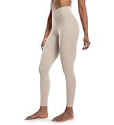 POSHDIVAH Women's Creamluxe Yoga Leggings High Waisted Cream-Feeling Workout Lounge Pants 25" for...