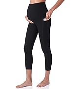 POSHDIVAH Women's Maternity Capri Leggings Over The Belly Pregnancy Workout Active Stretchy Pants...