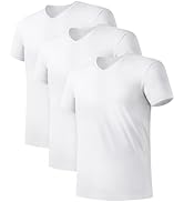 DAVID ARCHY Men's Undershirts Micro Modal Ultra Soft T-Shirts Stretch Moisture-Wicking Crewneck/V...