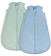 Yoofoss Fleece Baby Sleep Sack 6-12 Months with Plush Dots, TOG 1.5 Baby Wearable Blanket with 2-...