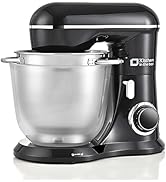 Kitchen in the box Stand Mixer, 4.5QT+5QT Two bowls Electric Food Mixer, 10 Speeds 3-IN-1 Kitchen...