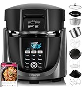 NuWave Duet Air Fryer, Electric Pressure Cooker & Grill Combo, 540 IN 1 Multicooker with 3 Remova...