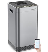 Nuwave Whole House Air Purifiers, Oxypure Smart Air Purifier with 5 Stage Tower Structure Air Fil...