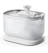 PETLIBRO Cat Water Fountain Stainless Steel with Wireless Pump, 2.5L/84oz Dockstream Automatic Pe...