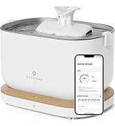 PETLIBRO App Monitoring Cat Water Fountain with Wireless Pump, 2.5L/84oz Dockstream Pet Water Fou...