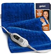 GENIANI XL Heating Pad for Back Pain & Cramps Relief, Auto Shut Off, Machine Washable, Heat Pad, ...