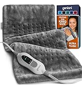 GENIANI Large Electric Heating Pad for Back Pain & Cramps Relief, Valentines Day & Birthday Gifts...