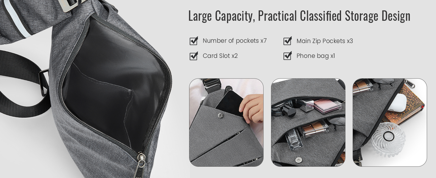 Anti Theft Crossbody Bag