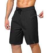 Men's Swim Trunks Quick Dry Board Shorts with Zipper Pockets Beach Shorts Bathing Suits for Men -...