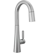 Delta Faucet Monrovia Bar Faucet Brushed Nickel, Bar Sink Faucet Single Hole, Wet Bar Faucets wit...