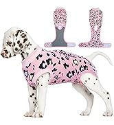 FUAMEY Dog Recovery Suit,Pet Body Suits After Surgery,Lepard Printed Spay Suit for Female Dog,Mal...