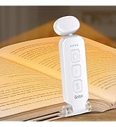 Gritin Rechargeable Book Light for Reading in Bed with Memory Function-Mini Portable, Eye Caring ...