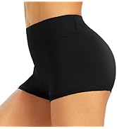 TNNZEET Workout Shorts Women - 3" High Waisted Spandex Booty Gym Volleyball Yoga Dance Biker Shorts