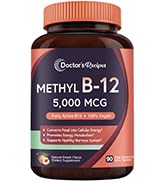 Doctor's Recipes Vitamin B12, Methylcobalamin 5000 mcg