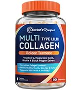Doctor's Recipes Multi Collagen Peptides with Turmeric, Vitamin C, Biotin, Hyaluronic Acid 
