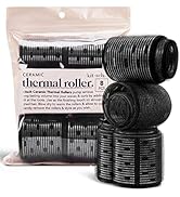 Kitsch Ceramic Thermal Hair Rollers - Salon Quality Hairdressing Curlers - Pack of 8 Assorted Siz...