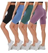 CAMPSNAIL 4 Pack Biker Shorts for Women High Waist - 5"/8" Tummy Control Soft Athletic Yoga Worko...