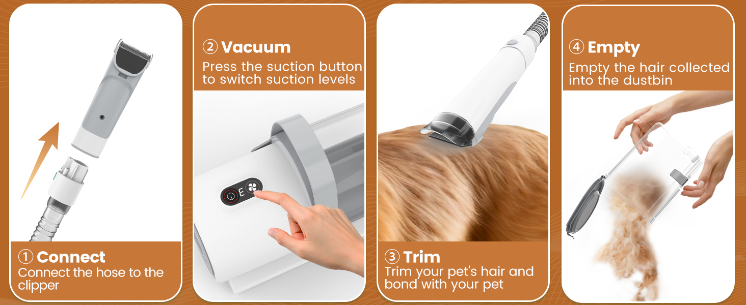 dog brush pet hair vacuum