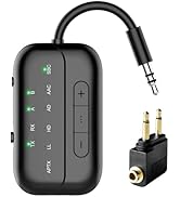 Beeitzie 2024 Upgraded Pro Bluetooth Transmitter Receiver,2-in-1 Airplane Bluetooth 5.3 Adapter f...