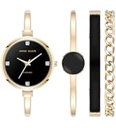 Anne Klein Women's Bangle Watch and Bracelet Set